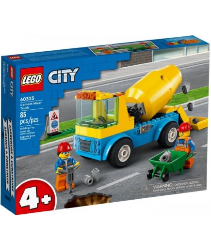 Конструктор Lego City Вантажівка-бетонозмішувач 85дет 60325