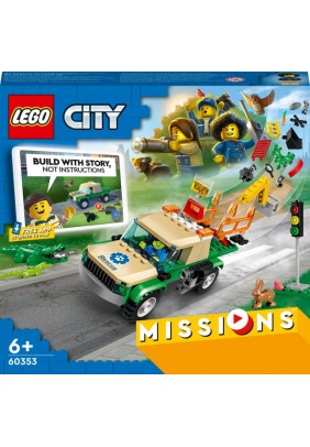 Конструктор Lego City Миссии спасения диких животных 246дет 60353 - 