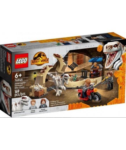 Конструктор Lego Jurassic World Атроцираптор: погоня на мотоциклі 169дет 76945