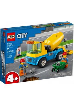Конструктор Lego City Вантажівка-бетонозмішувач 85дет 60325 - 