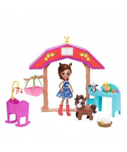 Лялька Enchantimals Конячка Хайді і дитячий садочок для тварин GJX23