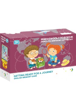 Гра настільна Dodo Мемо Вивчаємо англійську Збираємось у подорож 300146