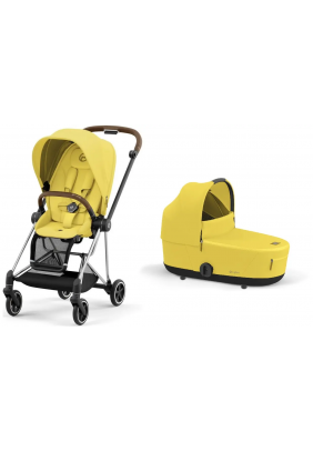 Коляска универсальная 2в1 Cybex Mios 4.0 Mustard Yellow/Chrome Brown 522000823/3 - 