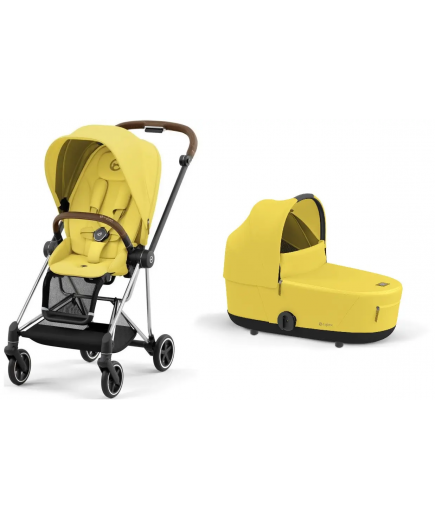 Коляска універсальна 2в1 Cybex Mios 4.0 Mustard Yellow/Chrome Brown 522000823/3