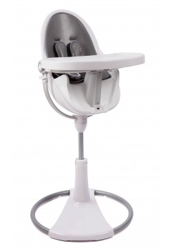 Стільчик для годування Bloom Fresco White+snakeskin grey E10535-W\\E10516-SSG