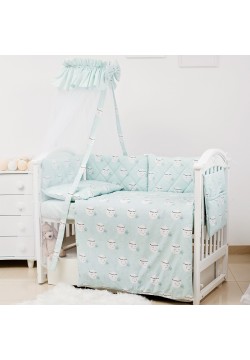 Постільний комплект Twins Premium Glamour Moon mint 8од 4029-TGM-014