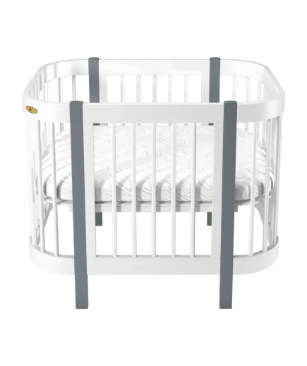 Ліжко-трансформер Royal Sleep Minimi 5в1 4003 біле/сіре Ліжко-трансформер Royal Sleep Minimi 5в1 4003 біле/сіре