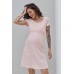 Нiчна сорочка для вагітних та годування S-XL Юла мама MARGARET NW-1.6.6 -рожевий