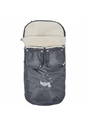 Конверт в коляску Twins Silver с перчатками 9012-SNA-16 grafit