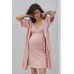 Халат для вагітних S-XL Юла мама PAOLA NW-4.9.2 -рожевий