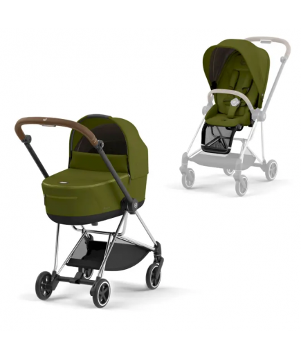 Коляска універсальна 2в1 Cybex Mios 4.0 Khaki Green/Chrome Brown 522000818/3