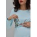 Сукня для вагітних та годування S-XL Юла мама MAGNOLIA DR-30.092 -блакитний
