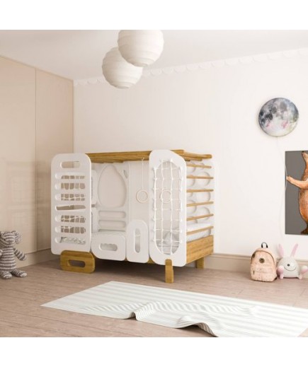 Ліжко-трансформер дитяче TatkoPlayground Montessori 1600x800 ТРMtrw-1