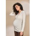 Джемпер для вагітних і годування S-XL Юла мама HELEN BL-33.013 -молочний