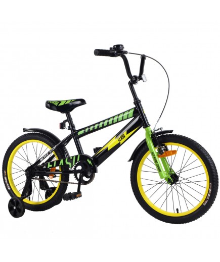 Велосипед 2-х колісний Tilly Flash 18" T-21848 yellow+green