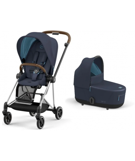 Коляска універсальна 2в1 Cybex Mios 4.0 Nautical Blue/Chrome Brown 522000807/3