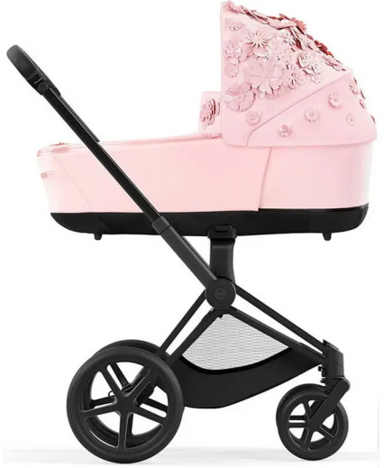 Коляска універсальна (люлька) Cybex Priam 4.0 Simply Flowers Pink/Matt Black 522000929/1