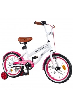 Велосипед 2-х колісний Tilly CRUISER 16" T-21632 white+crimson