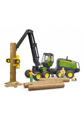 Харвестер John Deere 1270G с 1 бревном 1:16 Bruder 02135 - 