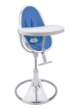 Стільчик для годування Bloom Fresco Silver+riviera blue E10535-S\\E10540-RBL