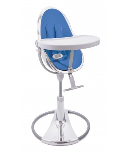 Стільчик для годування Bloom Fresco Silver+riviera blue E10535-S\\E10540-RBL Стільчик для годування Bloom Fresco Silver+riviera blue E10535-S\\E10540-RBL