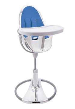 Стільчик для годування Bloom Fresco White+riviera blue E10535-W\\E10540-RBL