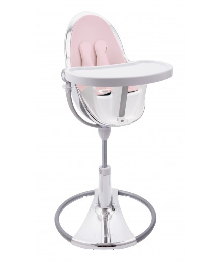 Стільчик для годування Bloom Fresco White+rosewater E10535-W\\E10540-RWL Стільчик для годування Bloom Fresco White+rosewater E10535-W\\E10540-RWL