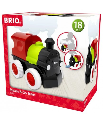 Потяг BRIO на батарейках із парою 30411 Потяг BRIO на батарейках із парою 30411