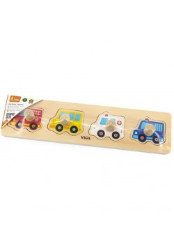 Рамка-вкладиш Viga Toys Машини 44535