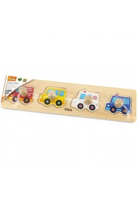 Рамка-вкладиш Viga Toys Машини 44535