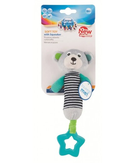 Брязкальце прорізувач Canpol Bears 68/055_grey Брязкальце прорізувач Canpol Bears 68/055_grey
