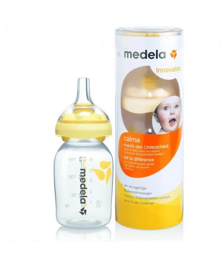 Пляшечка з соскою Кальма Medela 150мл 008.0124 Пляшечка з соскою Кальма Medela 150мл 008.0124