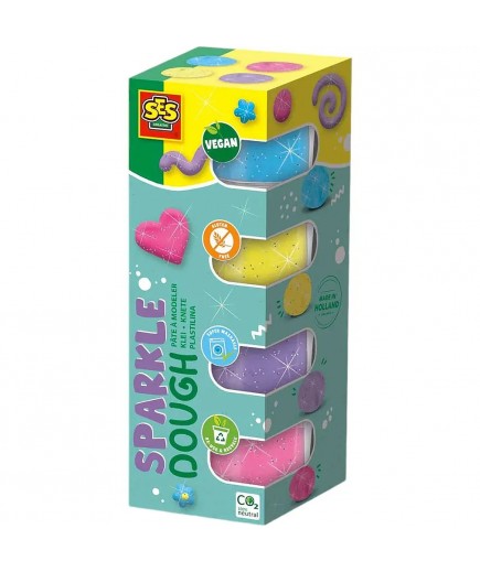 Маса для ліплення незасихаюча SES Feel good dough 4кол 00515S Маса для ліплення незасихаюча SES Feel good dough 4кол 00515S