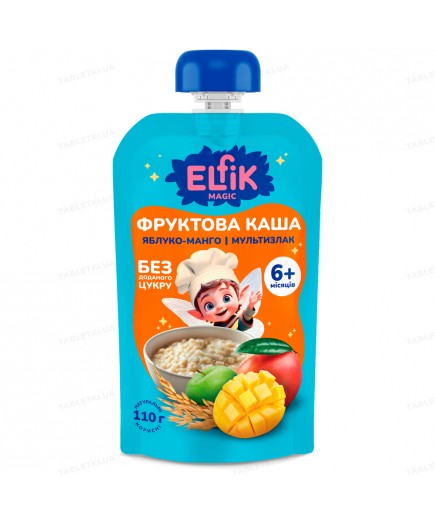 Каша мультизлакова Яблуко і манго Elfik 110г COM11461