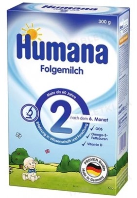 Суміш молочна Humana-2 з пребіотиками 300г 478217 - 