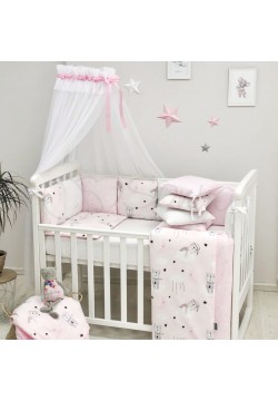 Постільний комплект Маленька Соня Baby Design Коти в хмарах 7од 0120398