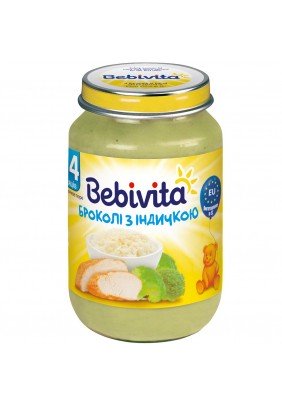 Пюре броколі з індичкою Bebivita 190г 1730