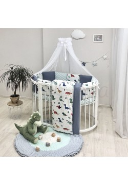 Постільний комплект Маленька Соня Baby Design Діно2 7од 0119186