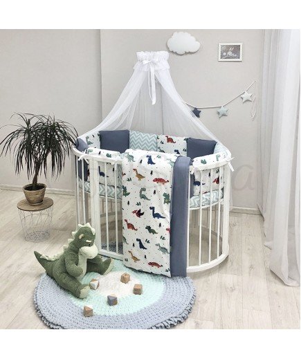 Постільний комплект Маленька Соня Baby Design Діно2 7од 0119186