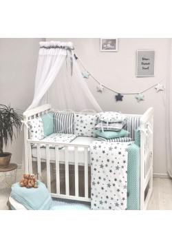 Постільний комплект Маленькая Соня Baby Design Stars 7од 0120229