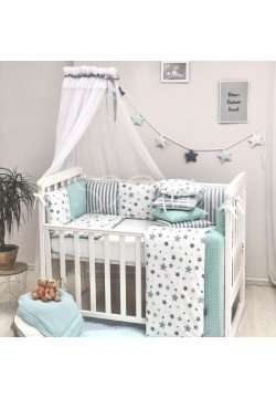 Постільний комплект Маленькая Соня Baby Design Stars 7од 0120229