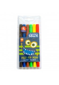 Фломастери 1Вересня Monsters 6кол 650188