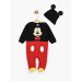 Комбінезон з шапочкою для новонароджених 56-74 Disney Mickey MC10455 - чорний/червоний
