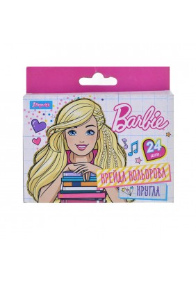 Крейда кольорова 1Вересня Barbie 24шт 400191 - 