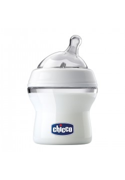 Пляшечка пластикова Chicco Natural Feeling 150мл, соска силіконова, нормальний потік 0+ 80711.00.50