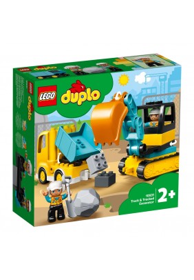Конструктор Lego Вантажівка та гусеничний екскаватор Duplo 20дет 10931