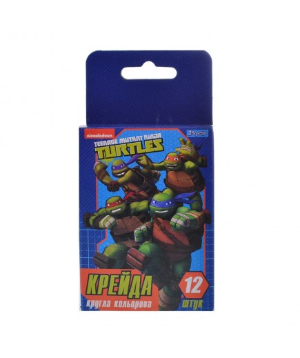 Крейда кольорова 1Вересня Ninja Turtles 12шт 400316