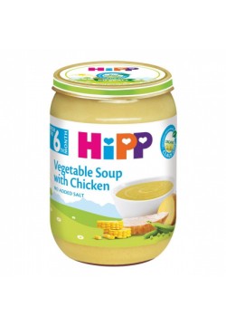 Суп овощной с курицей HIPP 190г  7973