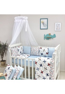 Постільний комплект Маленька Соня Baby Design Аероплан 7од 0120208