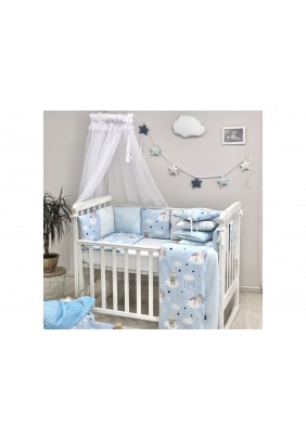 Постельный комплект Маленькая Соня Baby Design Коты в облаках 7ед 0120397